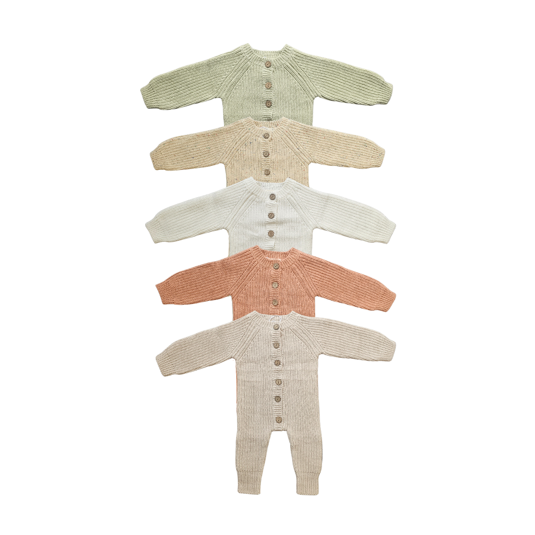 Milk White Chunky Knit Body Suit