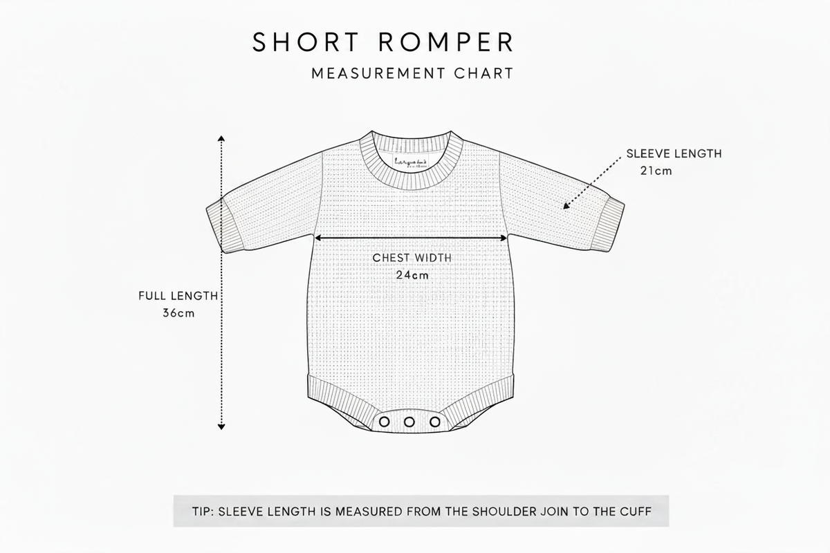 Speckled Sand Organic Cotton Short Romper