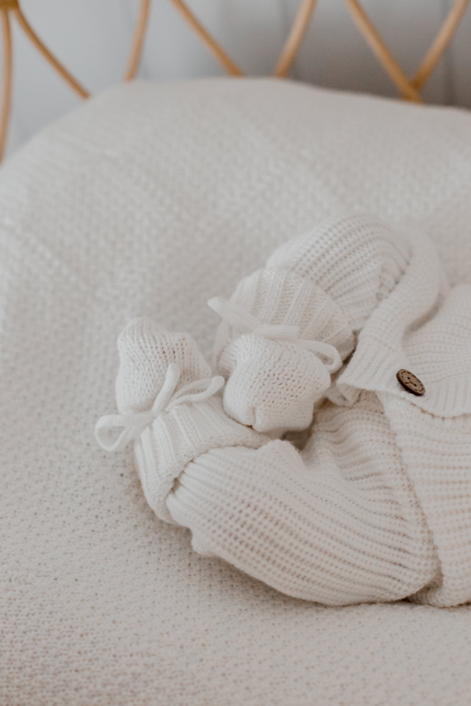 From first cuddles to milestone photos, our Milk White Booties are thoughtfully designed to keep little feet warm while creating memories you'll treasure forever.