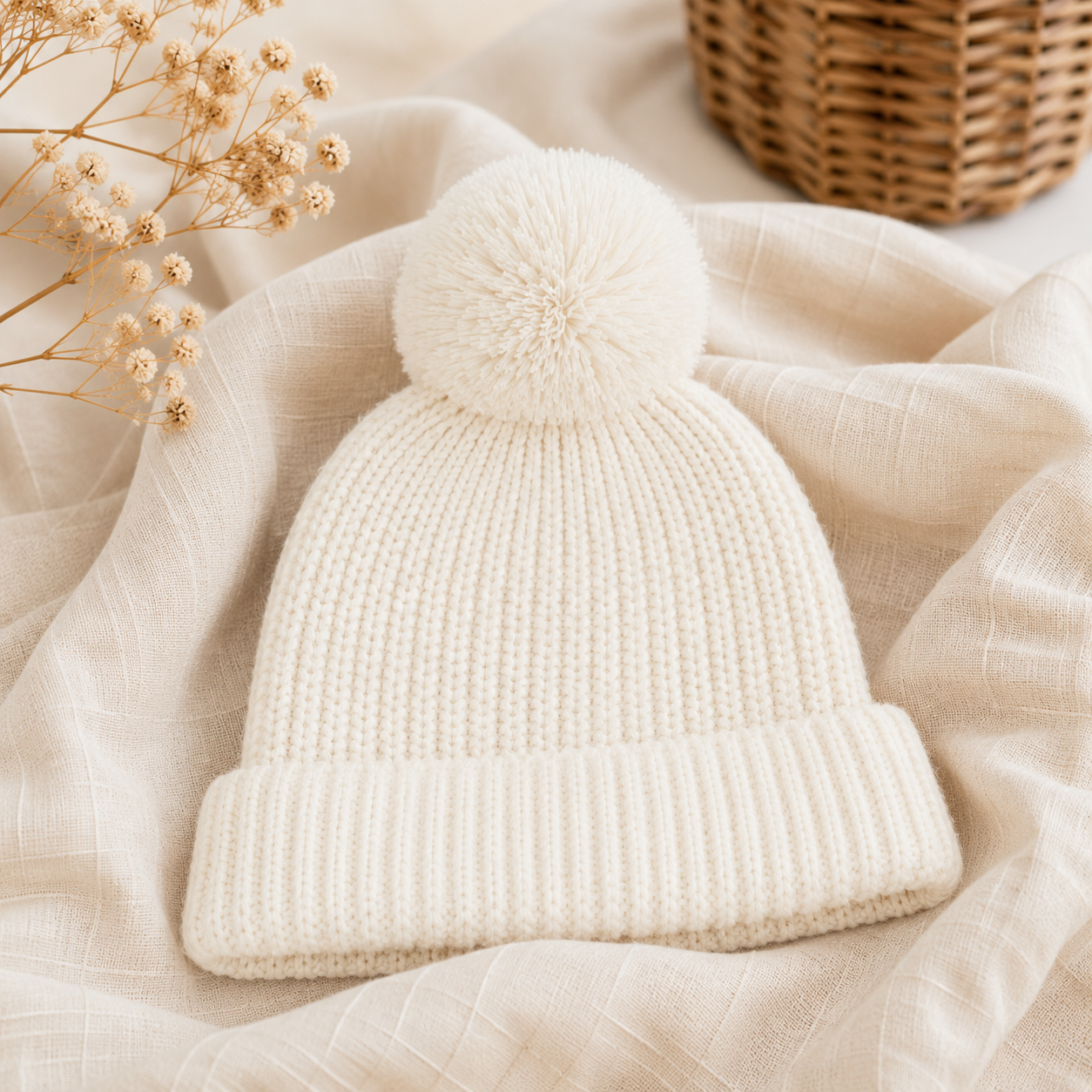 Milk White Newborn Bundle | Organic Cotton 3 Piece Baby Set