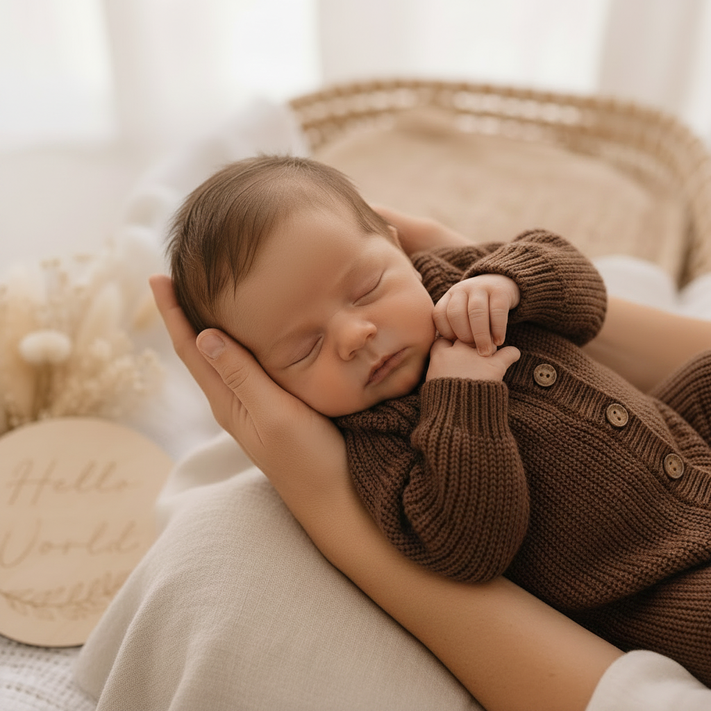 Chocolate Brown Romper