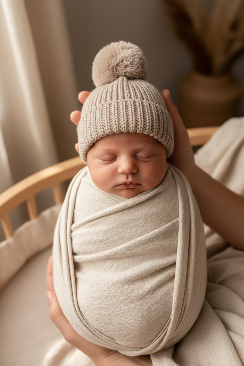 Earthy Taupe Beanie Lifestyle