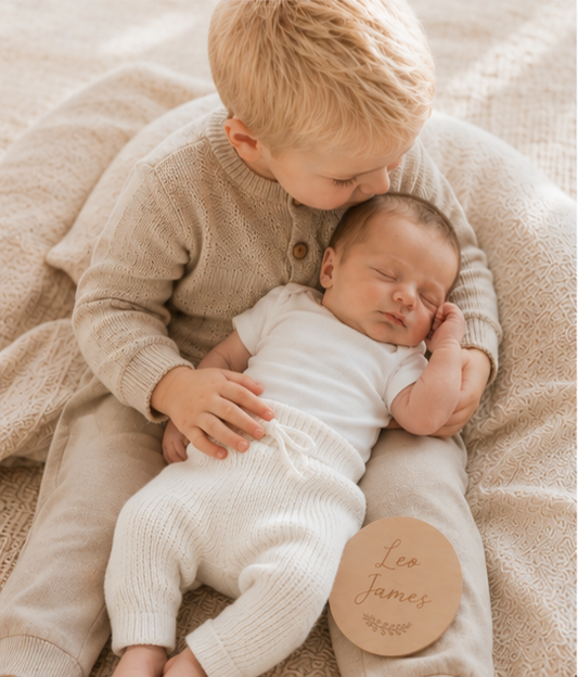 milk white organic cotton chunky knit baby pants newborn