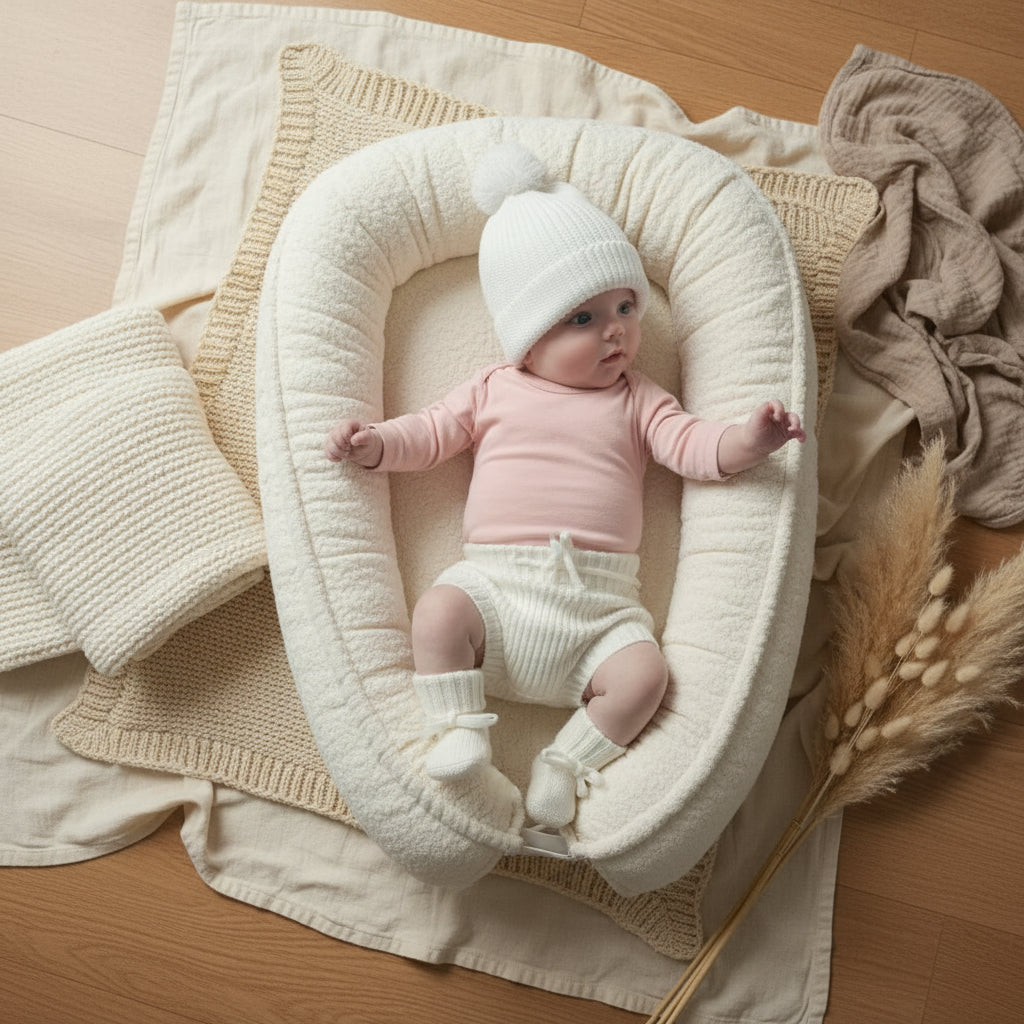 Chunky Knit Baby Bloomers - Milk White