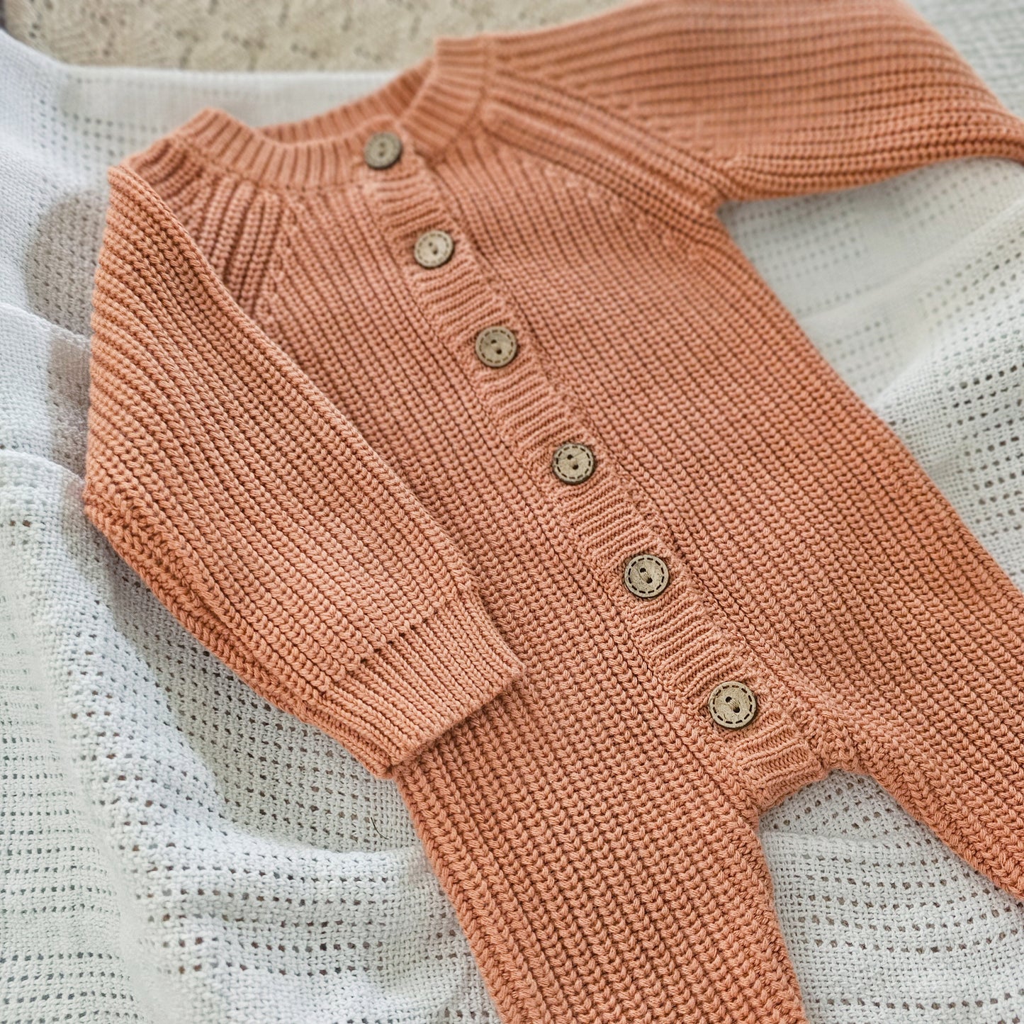 Dusty Clay Chunky Knit Body Suit
