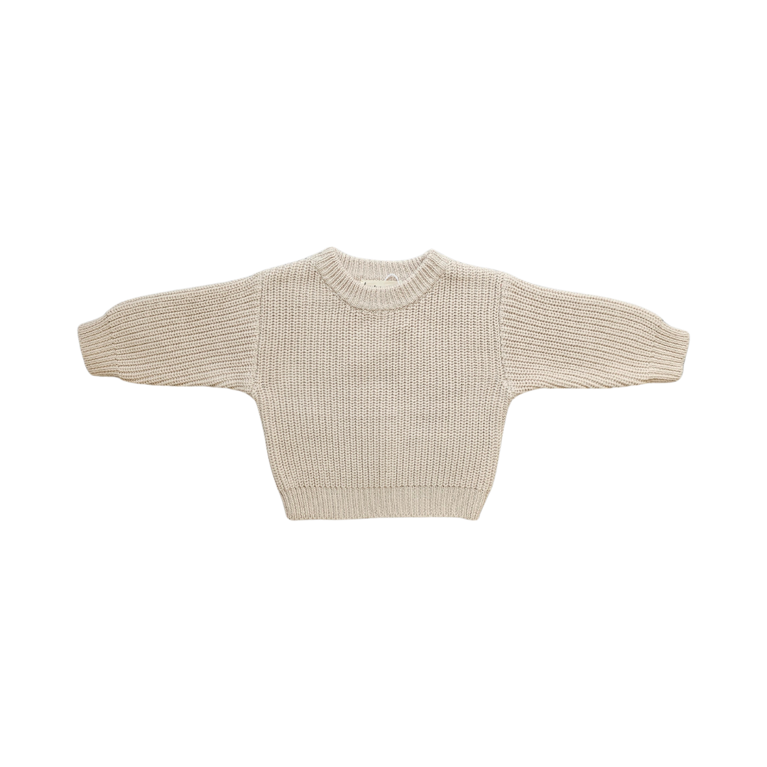 Earthy Taupe Chunky Knit Jumper