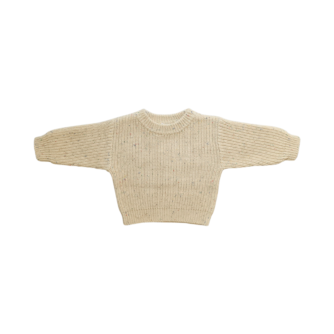 Speckled Sand Chunky Knit Jumper