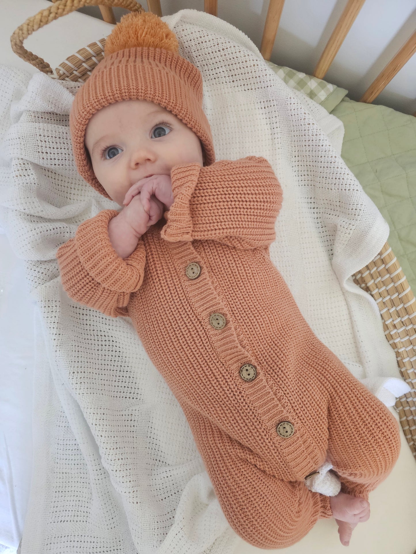 Dusty Clay Newborn Bundle | Organic Cotton 3 Piece Baby Set