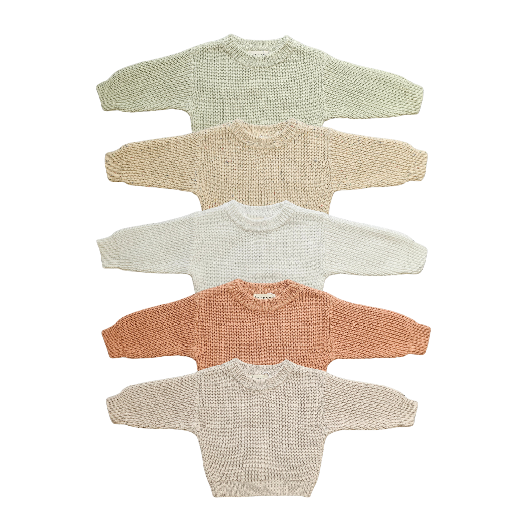 Speckled Sand Chunky Knit Jumper