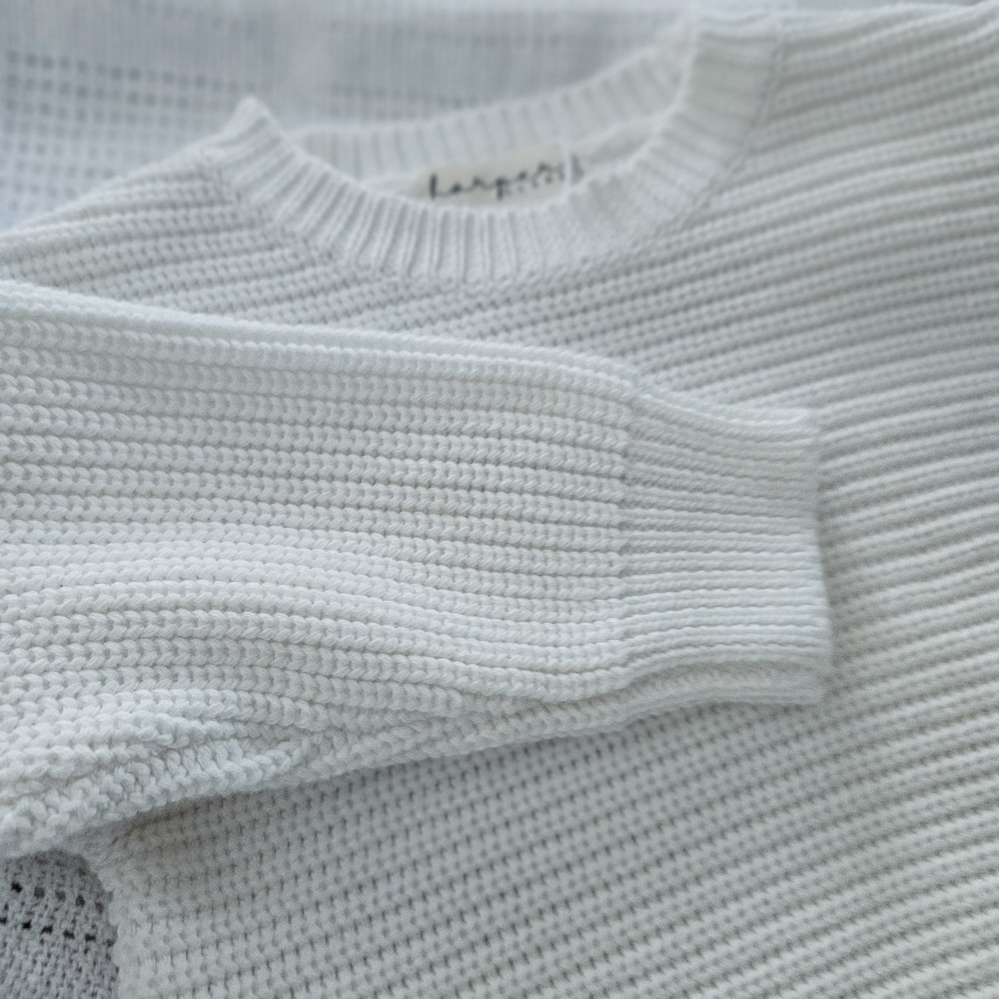 Milk White Chunky Knit Rompers