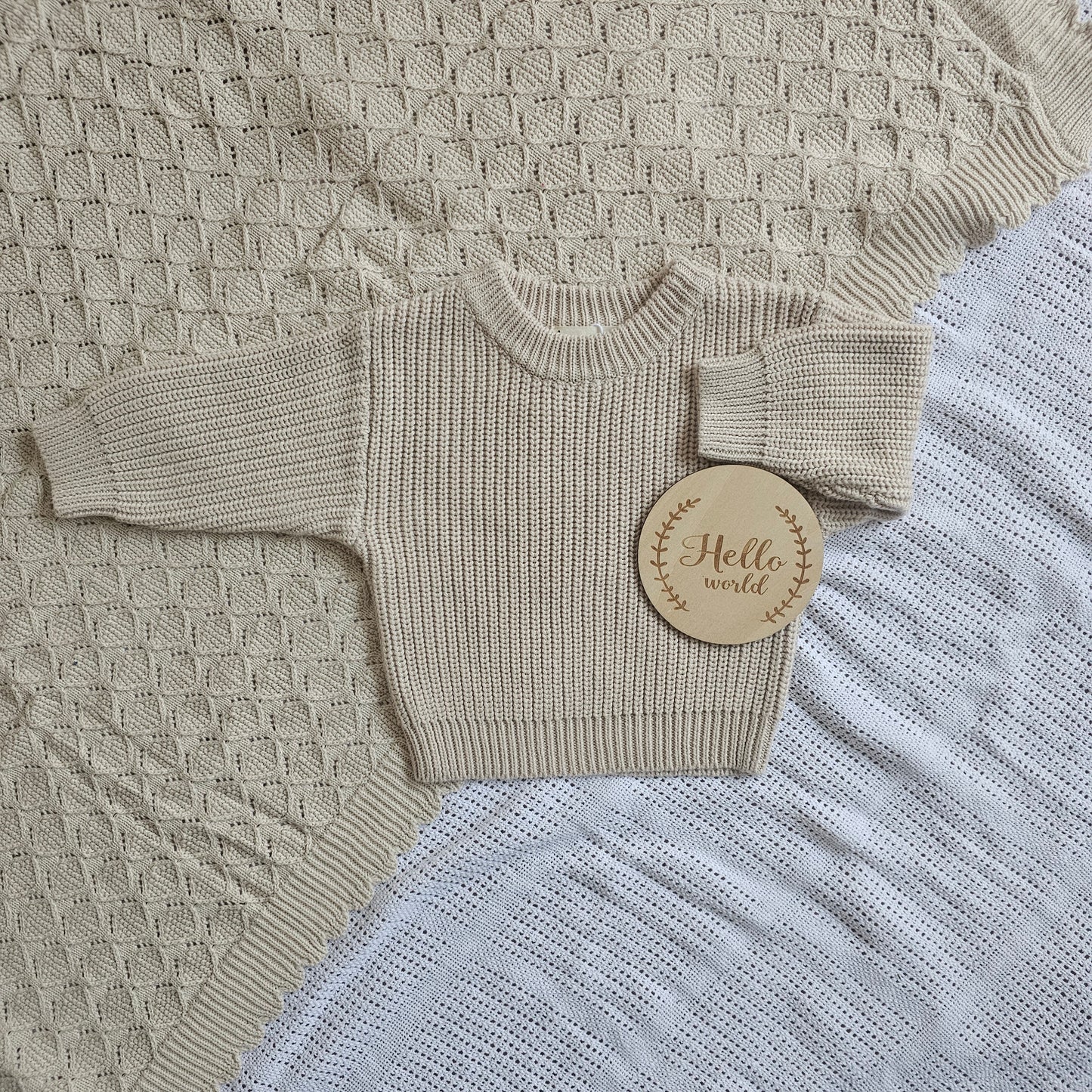 Earthy Taupe Chunky Knit Jumper